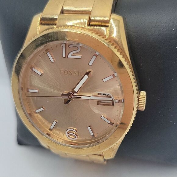 Fossil Boyfriend ES3587 Women's Stainless Steel Analog Dial Quartz Watch DE78 - Picture 2 of 10